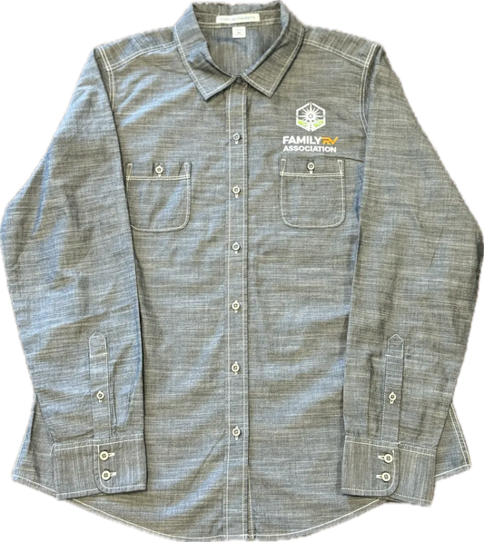 Ladies FRVA Long Sleeve Button Down